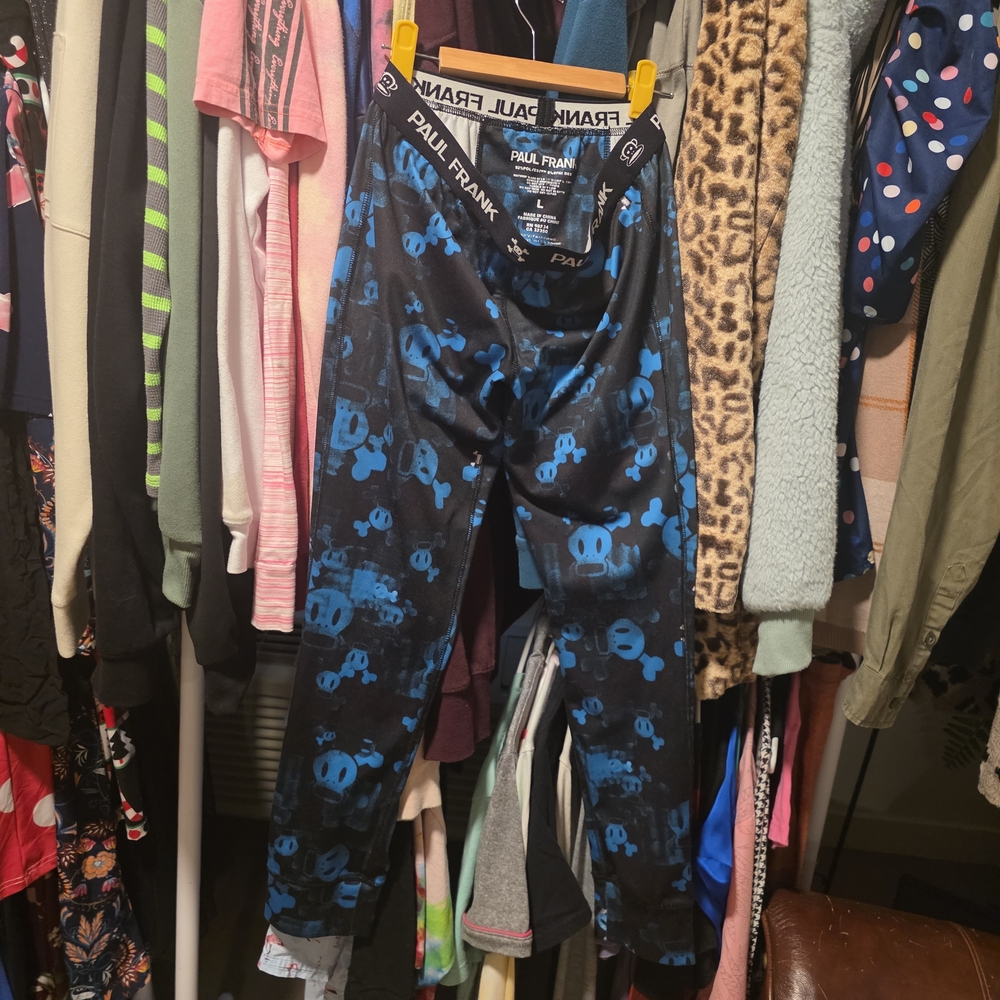 Paul Frank Black and Blue Graphic Pants